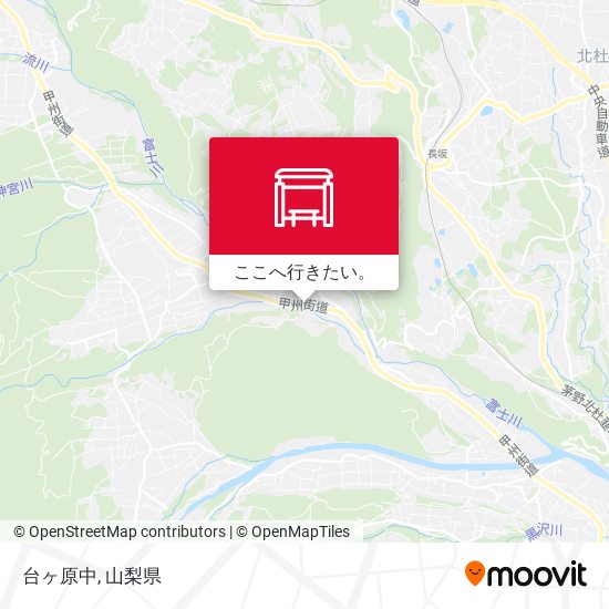 台ヶ原中地図