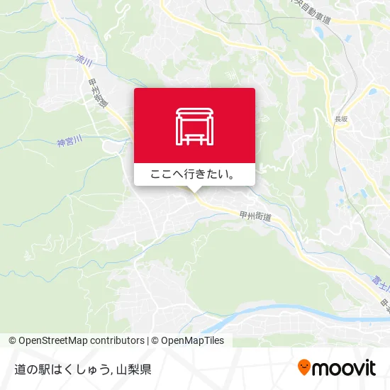 道の駅はくしゅう地図