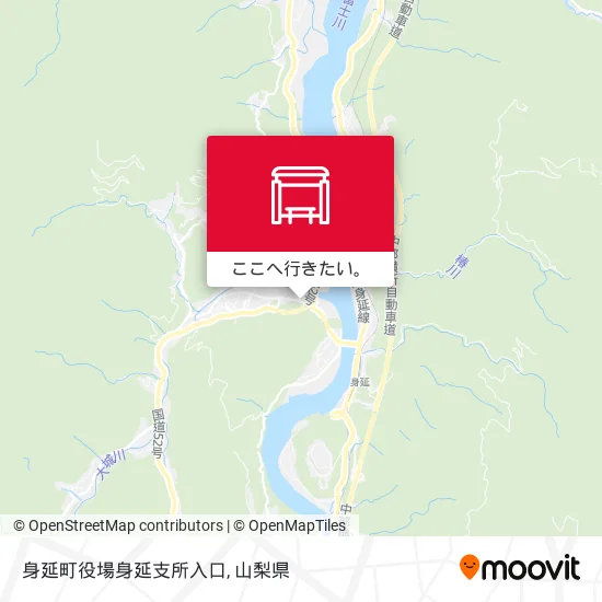 身延町役場身延支所入口地図