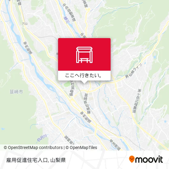 雇用促進住宅入口地図