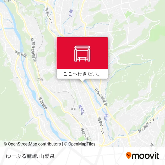 ゆーぷる韮崎地図