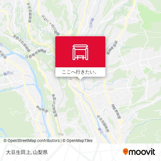 大豆生田上地図