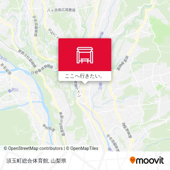 須玉町総合体育館地図