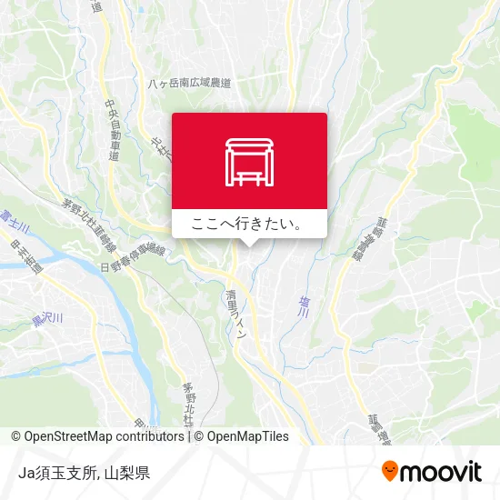 Ja須玉支所地図