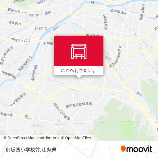 御坂西小学校前地図