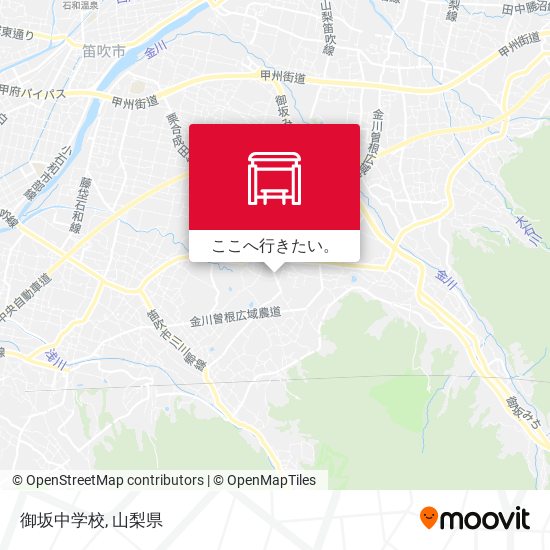 御坂中学校地図