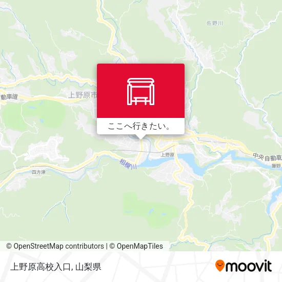 上野原高校入口地図