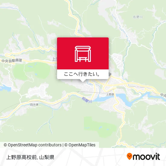 上野原高校前地図