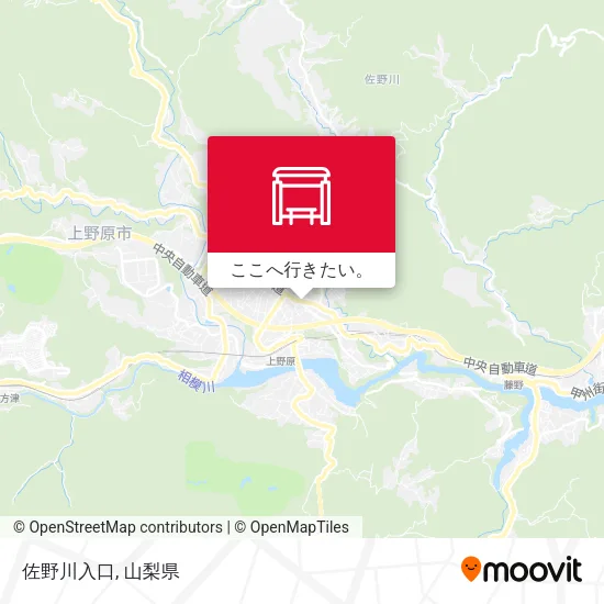 佐野川入口地図