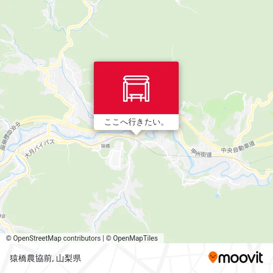 猿橋農協前地図