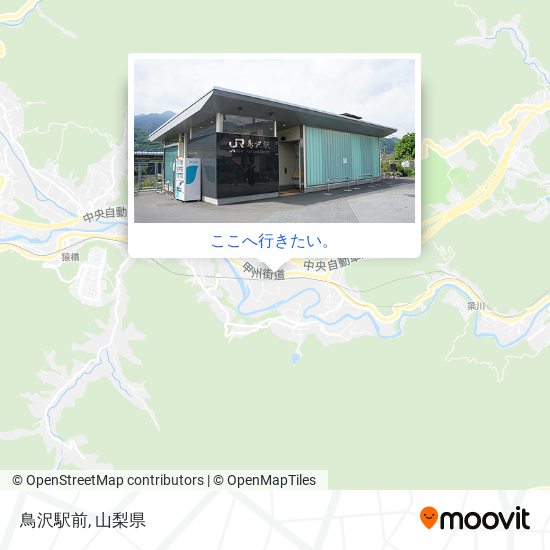 鳥沢駅前地図