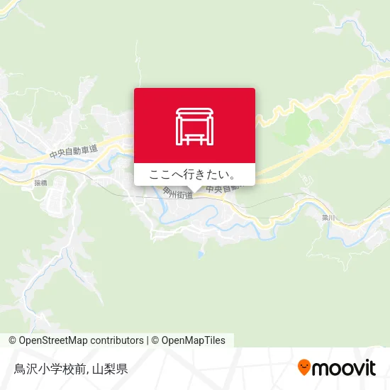 鳥沢小学校前地図