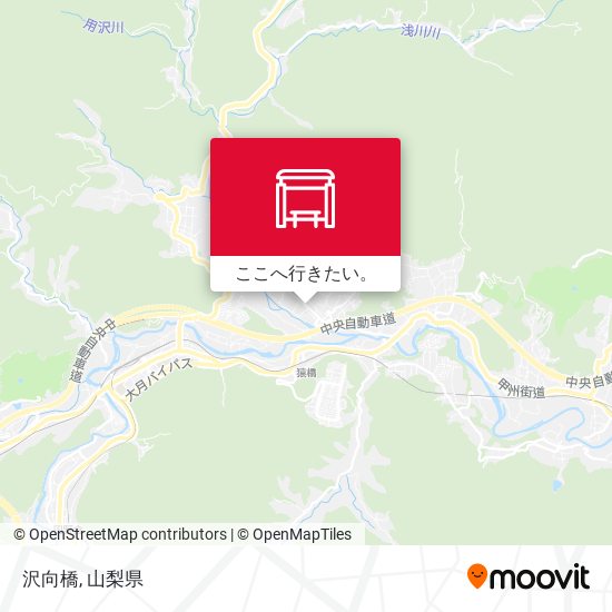 沢向橋地図