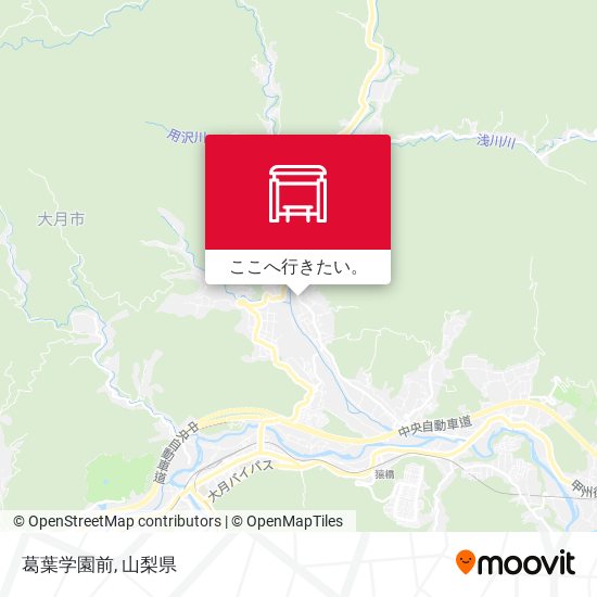 葛葉学園前地図