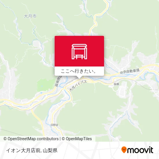 イオン大月店前地図
