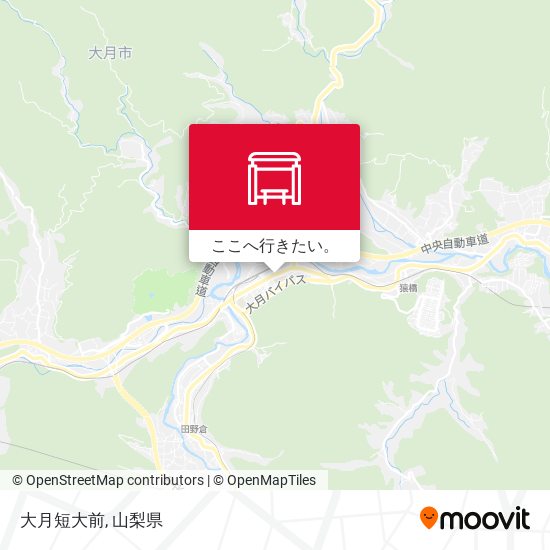 大月短大前地図