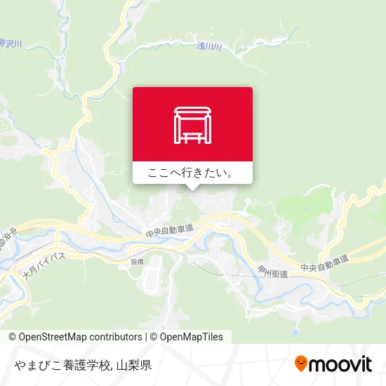 やまびこ養護学校地図