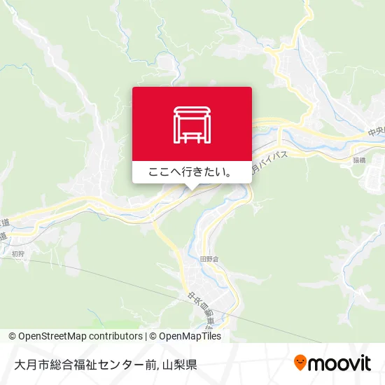 大月市総合福祉センター前地図