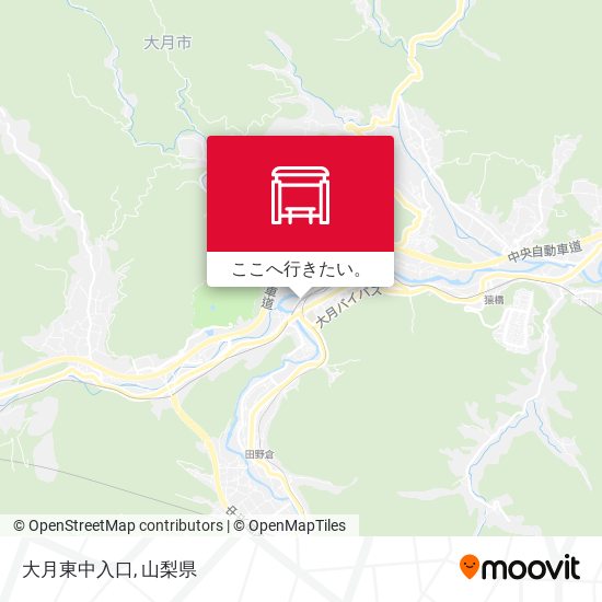大月東中入口地図