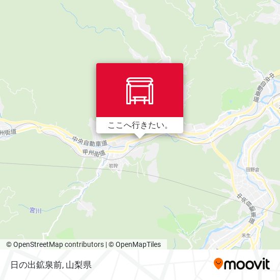 日の出鉱泉前地図