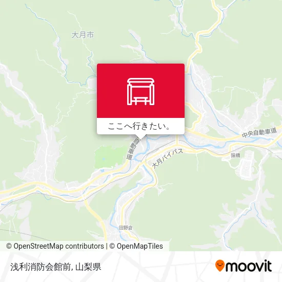 浅利消防会館前地図