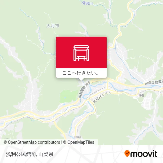 浅利公民館前地図
