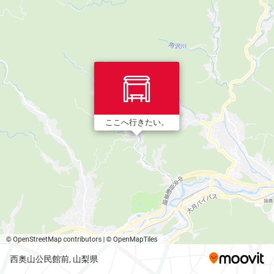 西奥山公民館前地図