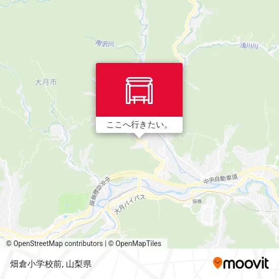 畑倉小学校前地図