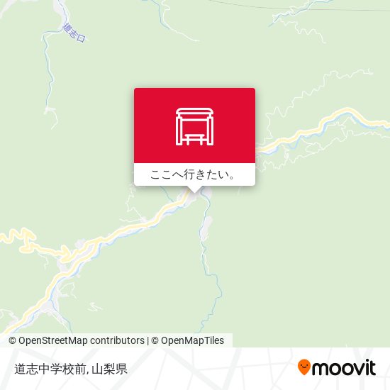 道志中学校前地図