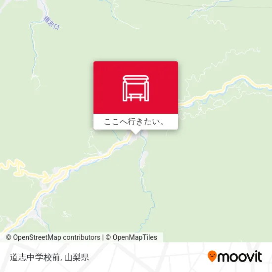 道志中学校前地図