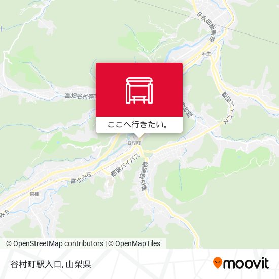 谷村町駅入口地図