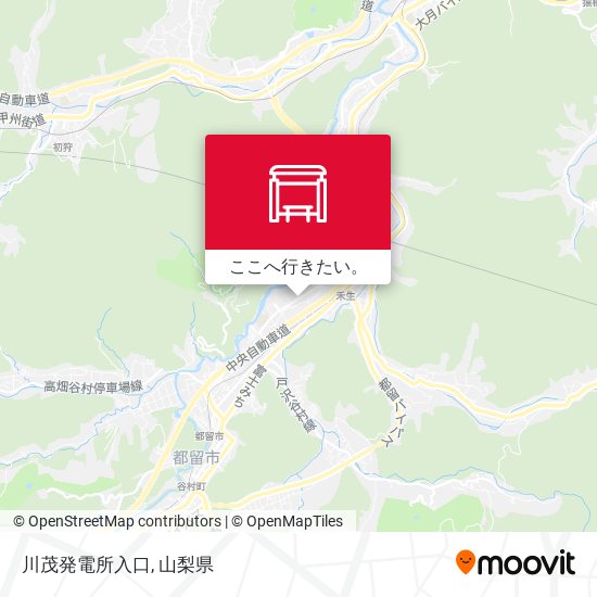 川茂発電所入口地図