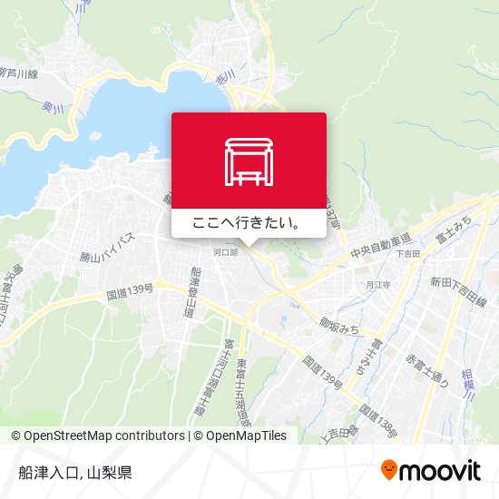 船津入口地図