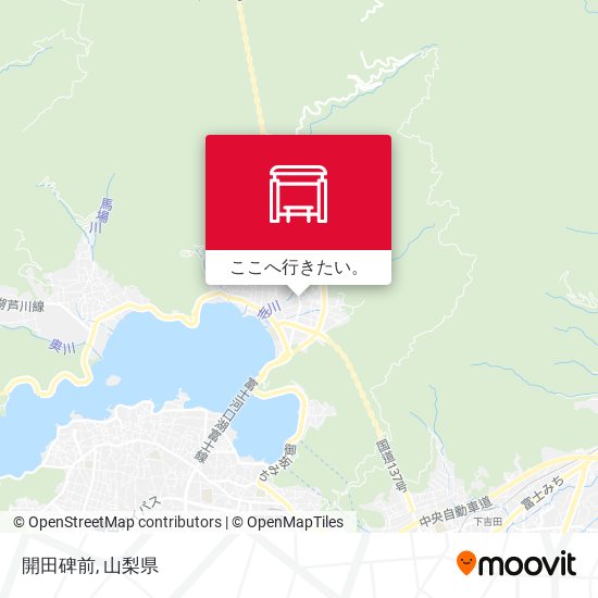 開田碑前地図