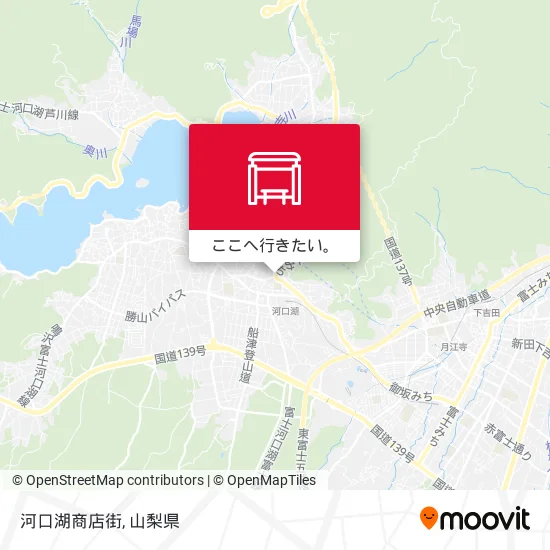 河口湖商店街地図