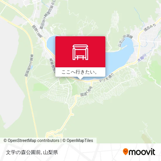 文学の森公園前地図