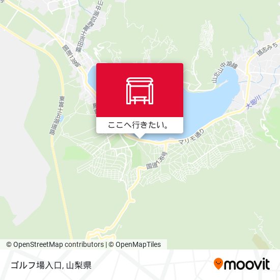 ゴルフ場入口地図