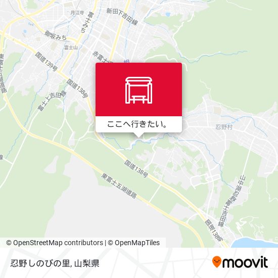 忍野しのびの里地図