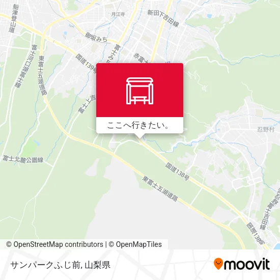 サンパークふじ前地図