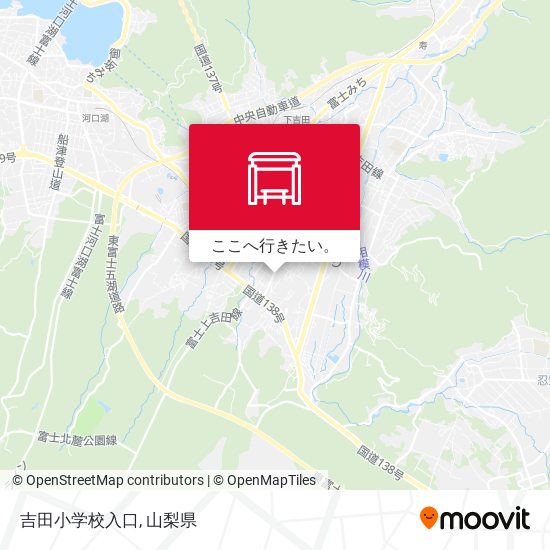 吉田小学校入口地図