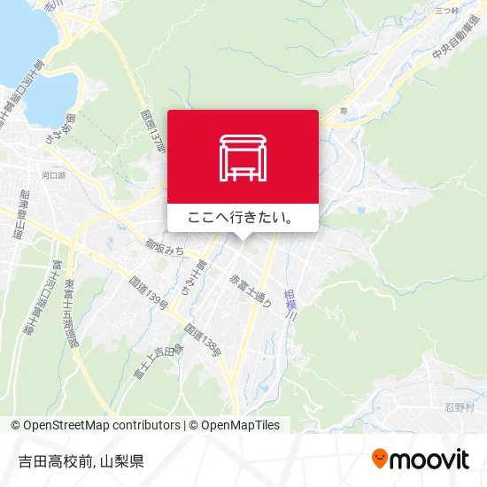 吉田高校前地図