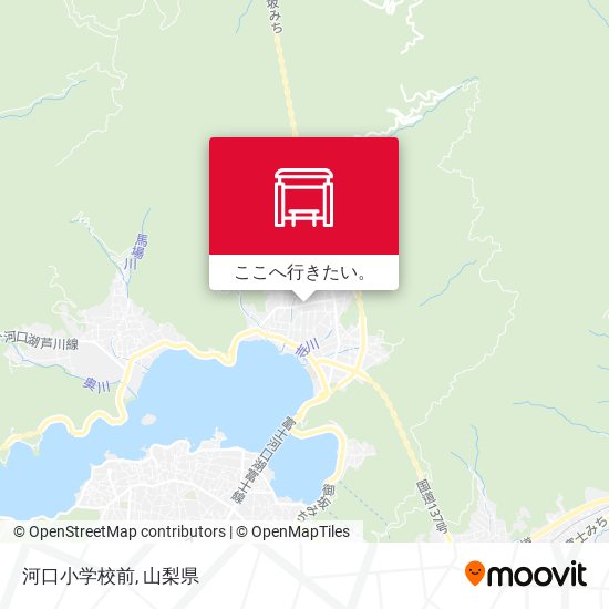 河口小学校前地図