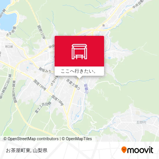 お茶屋町東地図