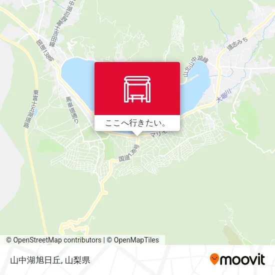 山中湖旭日丘地図