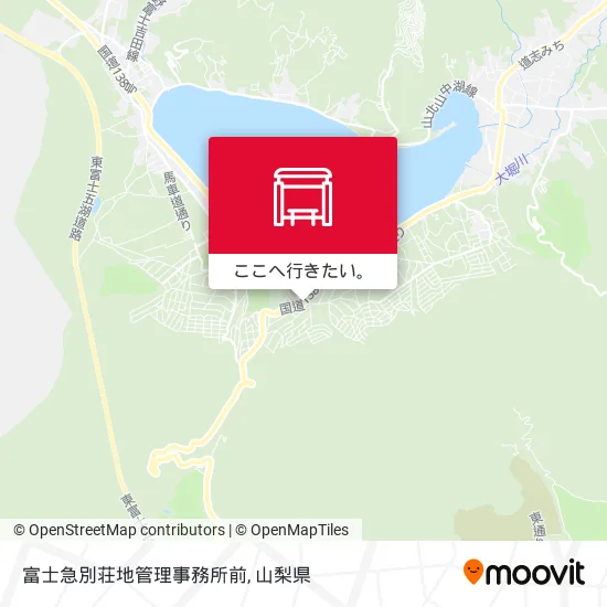 富士急別荘地管理事務所前地図
