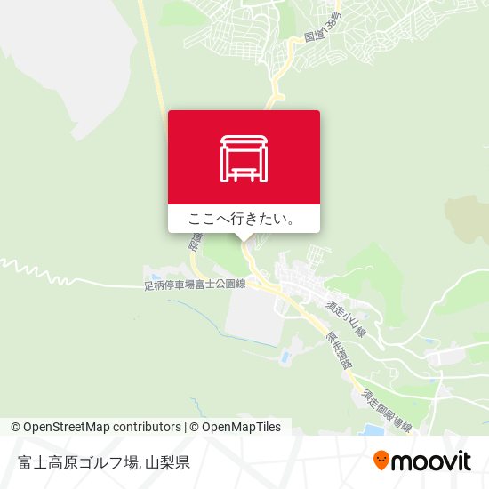 富士高原ゴルフ場地図