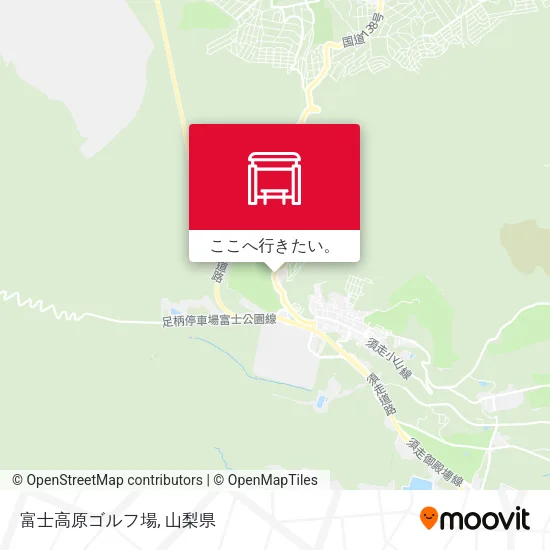 富士高原ゴルフ場地図