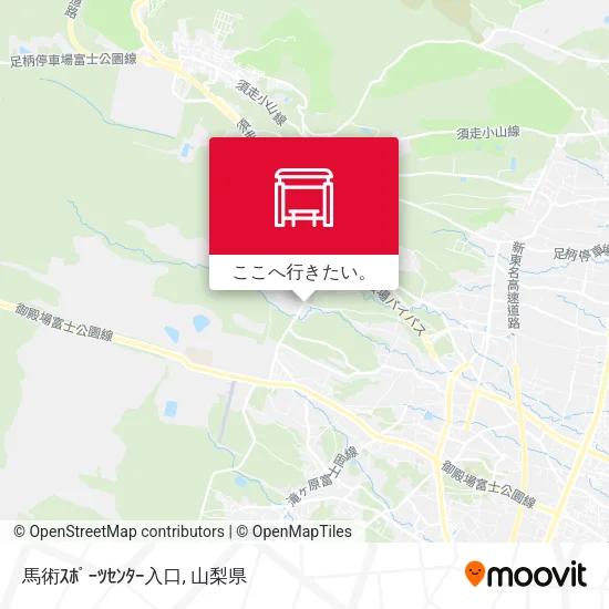 馬術ｽﾎﾟｰﾂｾﾝﾀｰ入口地図