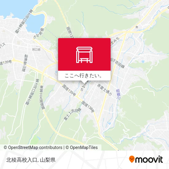 北稜高校入口地図
