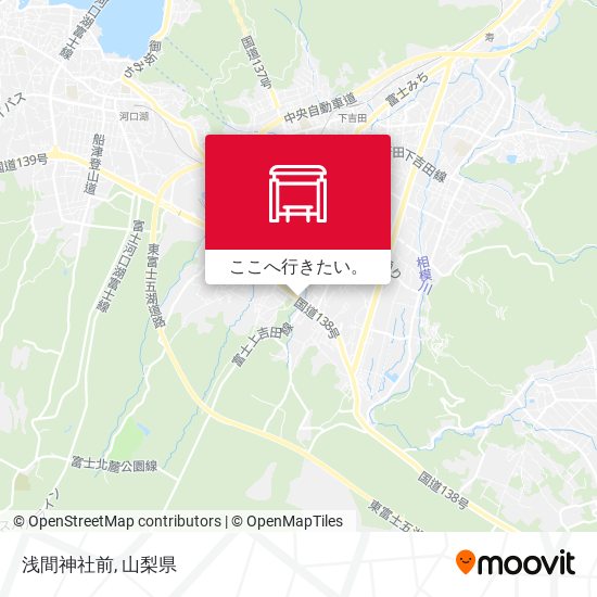 浅間神社前地図